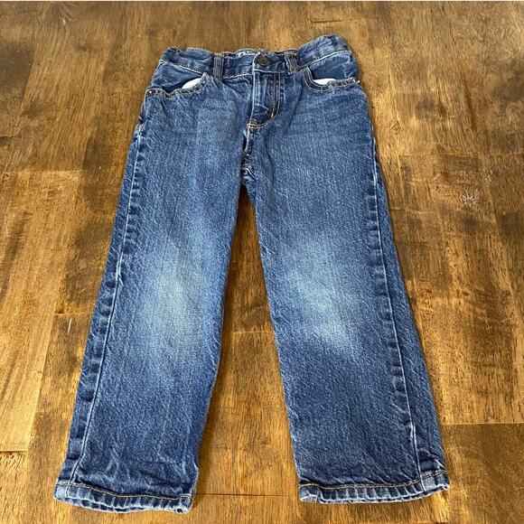 OshKosh B'gosh Other - OshKosh B'gosh dark wash straight leg‎ adjustable waist toddler jeans SIZE 4T